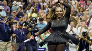 Serena Williams nach ihrem Sieg Foto: dpa/John Minchillo