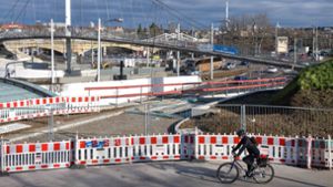 Der neue Radweg beim Leuze soll in den kommenden Tagen fertiggestellt und Anfang Mai eröffnet werden. Foto: LICHTGUT/Max Kovalenko