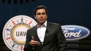 Der Chef des US-Autobauers Ford, Mark Fields. Foto: AP
