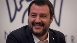 Matteo Salvini will keinen halben Zentimeter vor der EU zurückweichen. Foto: AFP