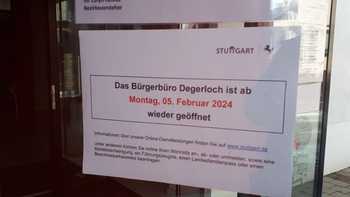 Bürgerbüro Degerloch: Am 5. Februar öffnet das Bürgerbüro Degerloch