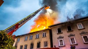 Mitte August schlugen Flammen aus einem Haus in Winnenden. Foto: 7aktuell/Kevin Lermer