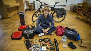 Philipp Winnige will Südafrika mit dem Fahrrad bereisen und von Kolumbien bis nach Feuerland radeln. Foto: Lichtgut/Leif Piechowski