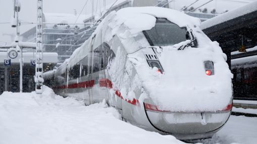 Die ICE-Strecke zwischen Stuttgart und Paris wird derzeit durch das winterliche Wetter stark beeinträchtigt. (Symbolbild) Foto: dpa/Sven Hoppe
