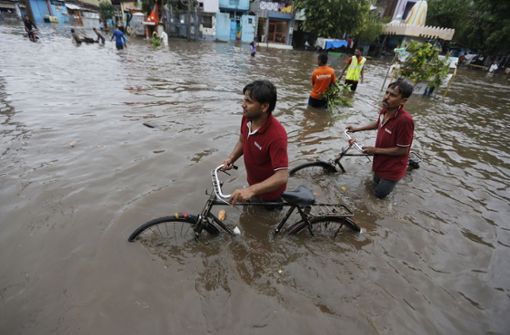 Die Monsun-Regenfälle fallen im südindischen Bundesstaat Kerala besonders heftig aus. Foto: AP