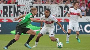 Niclas Füllkrug (Hannover) glich in der Nachspielzeit gegen den VfB Stuttgart aus. Foto: Pressefoto Baumann