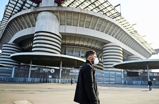 Das am Donnerstag in Mailand stattfindende Spiel zwischen Inter Mailand und Ludogorez Rasgrad im Guiseppe-Meazza-Stadion wird ohne Zuschauer stattfinden. Foto: imago images/Xinhua/via www.imago-images.de