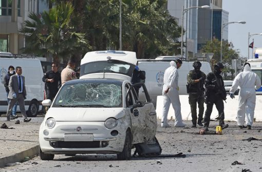 In Tunis ist es vor der US-Botschaft zu einem Selbstmordanschlag gekommen. Foto: AFP/FETHI BELAID