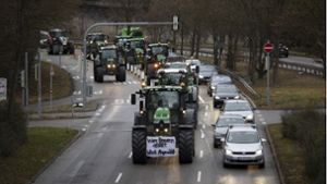 Der Protest der Bauern führte kurz vor Weihnachten zu Verkehrschaos in Stuttgart. (Archivbild) Foto: Lichtgut/Leif Piechowski