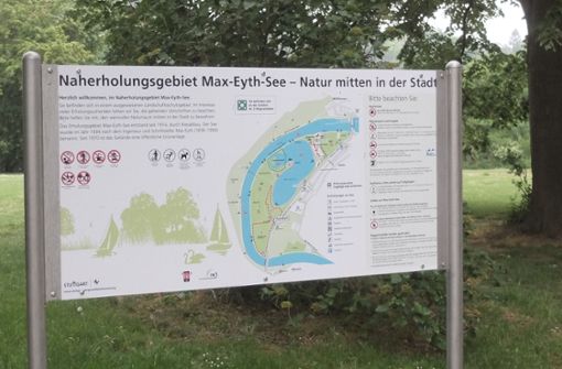 Für den Max-Eyth-See wird derzeit ein Zukunftskonzept erstellt. Der Bezirksbeirat möchte am See mehr Kontrollen, damit die Regeln eingehalten werden. Foto: Andreas Rosar