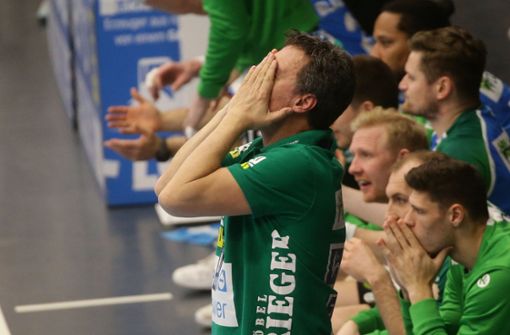 Frisch-Auf-Trainer Markus Baur war enttäuscht über die Vorstellung seiner Mannschaft. Foto: Pressefoto Baumann/Hansjürgen Britsch