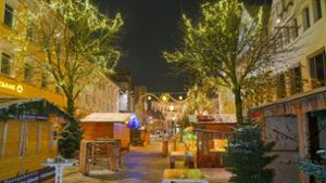 Der Göppinger Weihnachtsmarkt ist am Samstagabend geräumt worden. Foto: 7aktuell.de