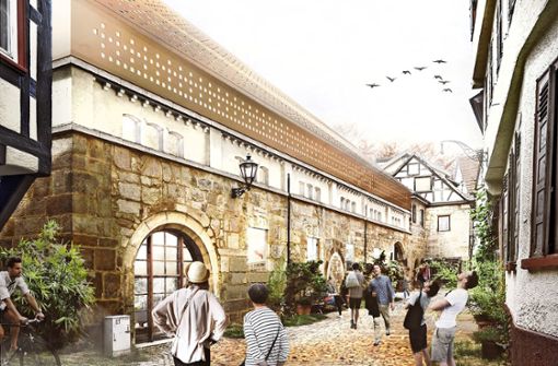Die großzügigen Visionen für die Zukunft der Esslinger Stadtbücherei im Bebenhäuser Pfleghof sollen zumindest vorerst in der Schublade bleiben. Foto: AGN Niederberghaus und Partner