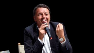 Ex-Ministerrpräsident Matteo Renzi wirbt unermüdlich für sich selbst. In seiner Partei ist er umstritten. Foto: Getty