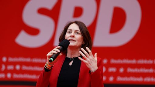 Die Spitzenkandidatin der SPD für die Europawahl: Katarina Barley. Foto: Georg Wendt/dpa