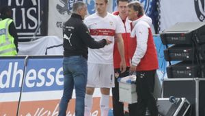VfB-Abwehrspieler Toni Sunjic musste gegen Darmstadt 98 verletzt ausgewechselt werden, ist aber auf dem Weg der Besserung. Foto: Pressefoto Baumann