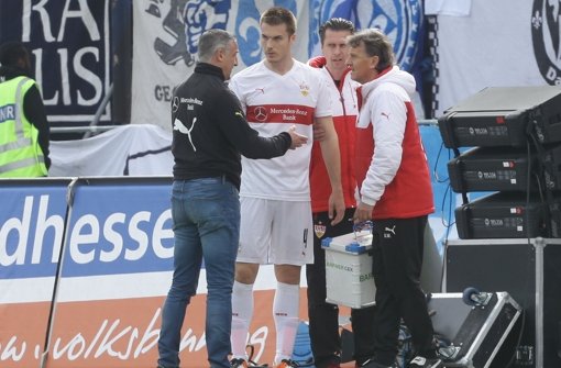 VfB-Abwehrspieler Toni Sunjic musste gegen Darmstadt 98 verletzt ausgewechselt werden, ist aber auf dem Weg der Besserung. Foto: Pressefoto Baumann