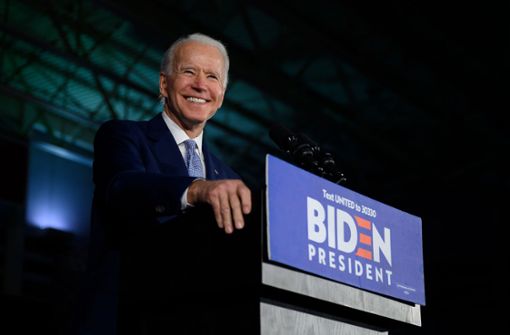 So sehen Sieger aus: US-Demokrat Joe Biden. Foto: AFP/JIM WATSON