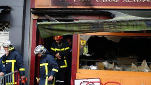 In der Bar Cuba Libre im Norden Frankreichs hat es gebrannt. Foto: AFP