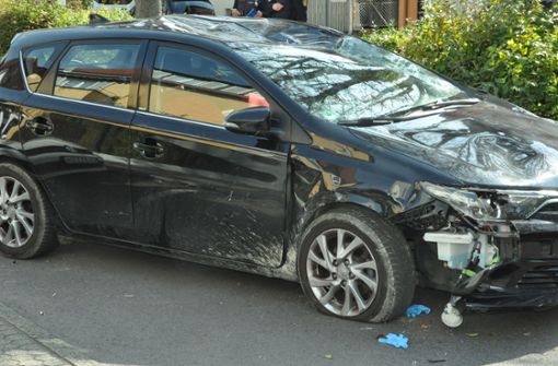 Der Schaden am Auto: mehrere Tausend Euro. Foto: Jacqueline Fritsch