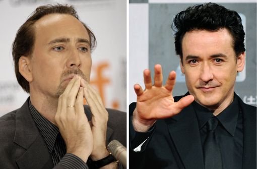 Nicolas Cage (47, links) und John Cusack (45) haben die Hauptrollen in dem Serienkiller-Streifen „The Frozen Ground“ übernommen. Foto: epa