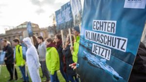 Demo in Stuttgart für mehr Klimaschutz: Eine ganze Reihe von Punkten müssen offenbar noch geklärt werden, bevor sich die Regierung auf ein Gesetz einigen kann (Archivbild). Foto: Lichtgut/Julian Rettig