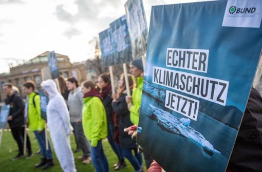 Demo in Stuttgart für mehr Klimaschutz: Eine ganze Reihe von Punkten müssen offenbar noch geklärt werden, bevor sich die Regierung auf ein Gesetz einigen kann (Archivbild). Foto: Lichtgut/Julian Rettig