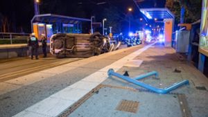 Im Stuttgarter Osten ereignete sich in der Nacht zum Freitag ein Unfall. Foto: 7aktuell.de/Nils Reeh