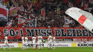 Die VfB-Fans positionieren sich klar für den Erhalt der 50+1-Regel. Foto: dpa