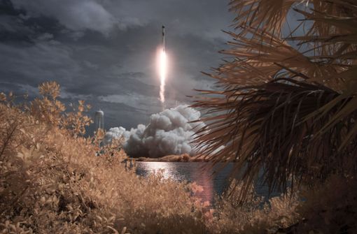 Die SpaceX-Rakete war am Samstag gestartet. Foto: dpa/Bill Ingalls