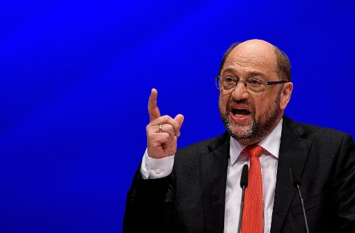 SPD-Kanzlerkandidat Martin Schulz aiuf dem Bundesparteitag Foto: AFP