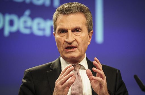 Der CDU-Politiker Günther Oettinger ist in Brüssel als EU-Kommissar für den Haushalt der Europäischen Union zuständig. Foto: dpa