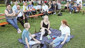 Das letzte Bürgerpicknick fand bei der Biennale 2017 statt. 2019 verdarb  ein Gewitter die Party. Dieses Jahr hoffen die Veranstalter auf besseres Wetter. Foto: Archiv/Simone Ruchay-Chiodi