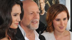 Familienmensch: Bruce Willis mit Ehefrau Emma Heming-Willis (l.) und Tochter Rumer. Foto: Jaguar PS/Shutterstock.com