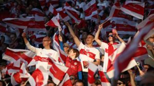 Der VfB wird von über 2000 Fans nach Berlin begleitet. Foto: Bongarts/Getty Images