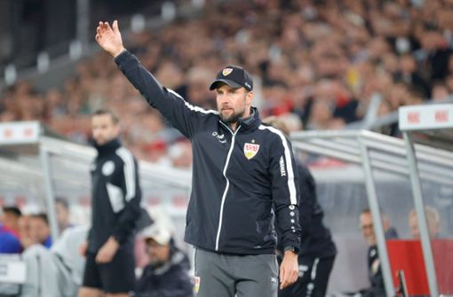 Der Trainer gibt die Richtung vor: Sebastian Hoeneß vom VfB Stuttgart Foto: Baumann/Volker Müller