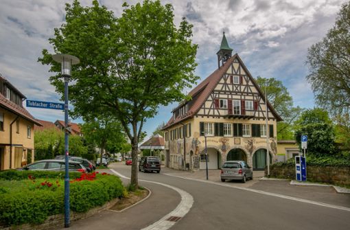 Der Aichschießer Ortskern: Straßen- und Haufendorf. Foto: Roberto Bulgrin
