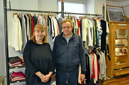 Cornelia Holzwarth und Manfred Zahler werden „ihren“ Laden vermissen. Foto: Jacqueline Fritsch