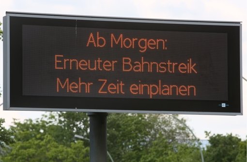 Erste Warnungen: Ab Mittwoch wieder Streik im Personenverkehr der Bahn Foto: dpa