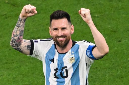 Der Star der WM: Lionel Messi wird von den Fans im Netz gefeiert. Foto: dpa/Robert Michael
