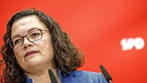 Sie kann nichts mehr richtig machen: Andrea Nahles führt die SPD von einer Krise in die nächste. Foto: dpa