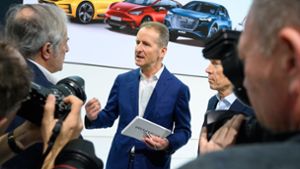 Volkswagenchef Herbert Diess steckt sich langfristige Ziele. Foto: dpa