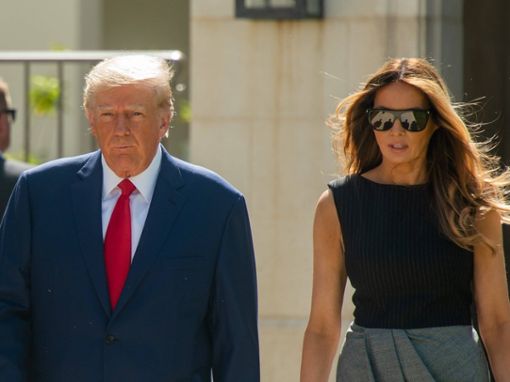 Donald und Melania Trump in West Palm Beach im vergangenen Jahr. Foto: imago images/ZUMA Wire