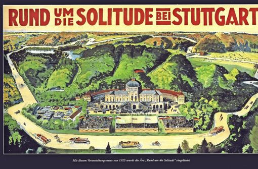 Mit diesem Motiv aus dem Jahr 1925 wurde die Ära „Rund um die Solitude“ eingeleitet Foto: privat