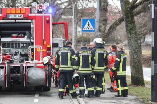 Die Feuerwehr barg die Leiche aus der Brigach in Donaueschingen. Foto: Marc Eich