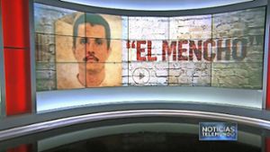 Der Screenshot einer Fernsehsendung zeigt den gefährlichsten Mann Mexikos: „El Mencho“ ist der Kampfname des Drogenbosses Nemesio Oseguera Cervantes Foto: Noticias Telemundo