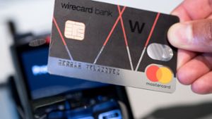 Eine Wirecard-Kreditkarte zum kontaktlosen Bezahlen. Foto: dpa/Sven Hoppe