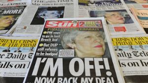 Theresa May versucht mit aller Macht den Deal zum Brexit durchs Parlament zu bekommen. Foto: AFP
