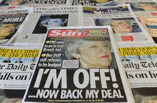 Theresa May versucht mit aller Macht den Deal zum Brexit durchs Parlament zu bekommen. Foto: AFP