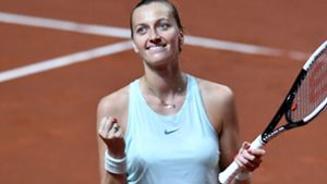 Petra Kvitova steht im Finale des WTA-Turniers in Stuttgart. Foto: AFP
